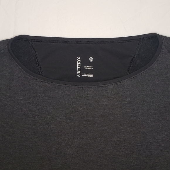 Arc'Teryx Nyara Boatneck Pullover Heather Black Workout Stretch Long Sleeve XS - Picture 3 of 9